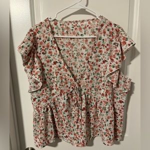 SHEIN Floral flowy top, size XL2